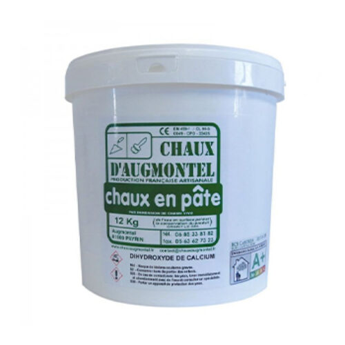 Chaux Grasse Calcique en pâte viellie 12-24 mois.  CL 90-30-S PL.UNI EN 459-1