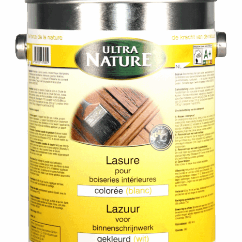 Lasure coloré pour boiseries intérieurs et extérieures